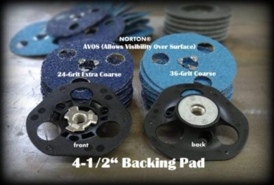 AVOS ABRASIVE DISC AND BACKING PAD