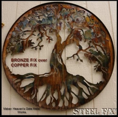 Oriental Steel Finish or Antique Bronze Imparts