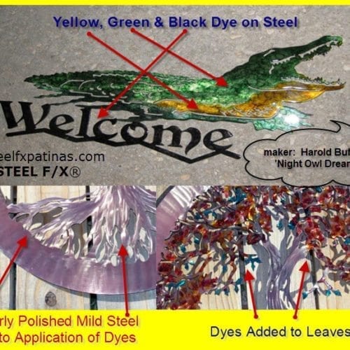 dyes for steel - brushable