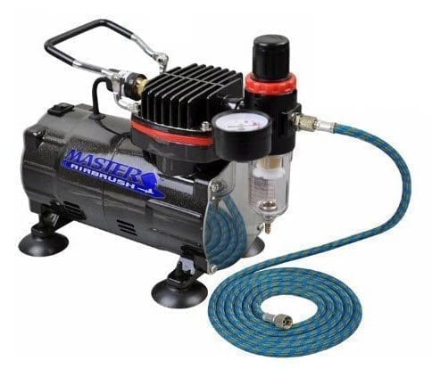 Electric Powered Quiet Small Compressor Airbrush Works with All Airbrushes 
