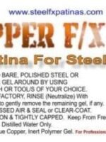 instant copper-plating patina for steel