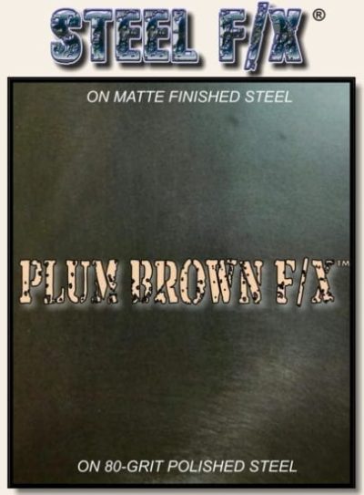 BROWN-MAUVE STEEL PATINA