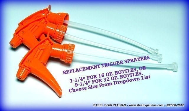 HIGH QUALITY TRIGGER SPRAYERS-REPLACEMENTS_STEEL F/X® PATINAS