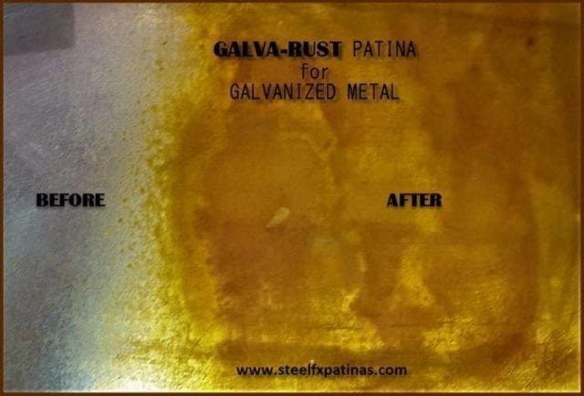 rusting patina for galvanized
