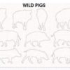 WILD PIGS FREE DXF FILE