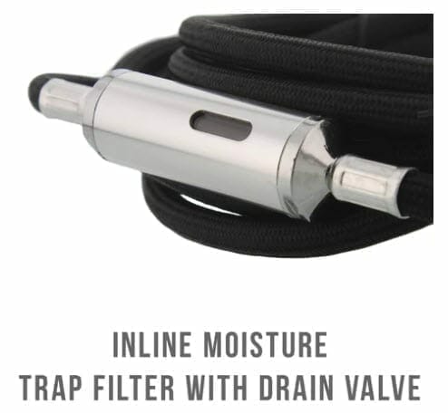 airbrush moisture filter-drain valve